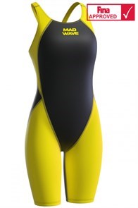 Женский стартовый костюм с открытой спиной MW Revolution women open back, 3XS, Yellow