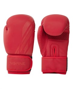 Перчатки боксерские INSANE ORO IN23-BG400, ПУ, красный,  8 oz