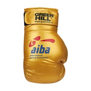 Большая рекламная боксерская перчатка AIBA золотая