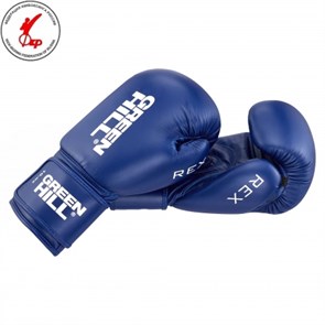 Боксерские перчатки REX синие (14 oz)