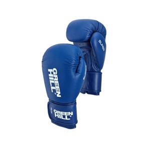 Кикбоксерские перчатки SUPER синие (10 oz) BGS-2271LR