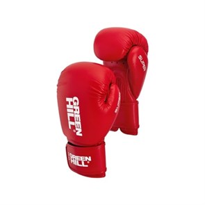 Кикбоксерские перчатки SUPER красные (10 oz) BGS-2271LR