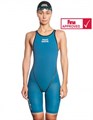 Женский стартовый костюм с открытой спиной Forceshell 2017 Women open back Racing Suit, 158-XXS, Turquoise - фото 15247